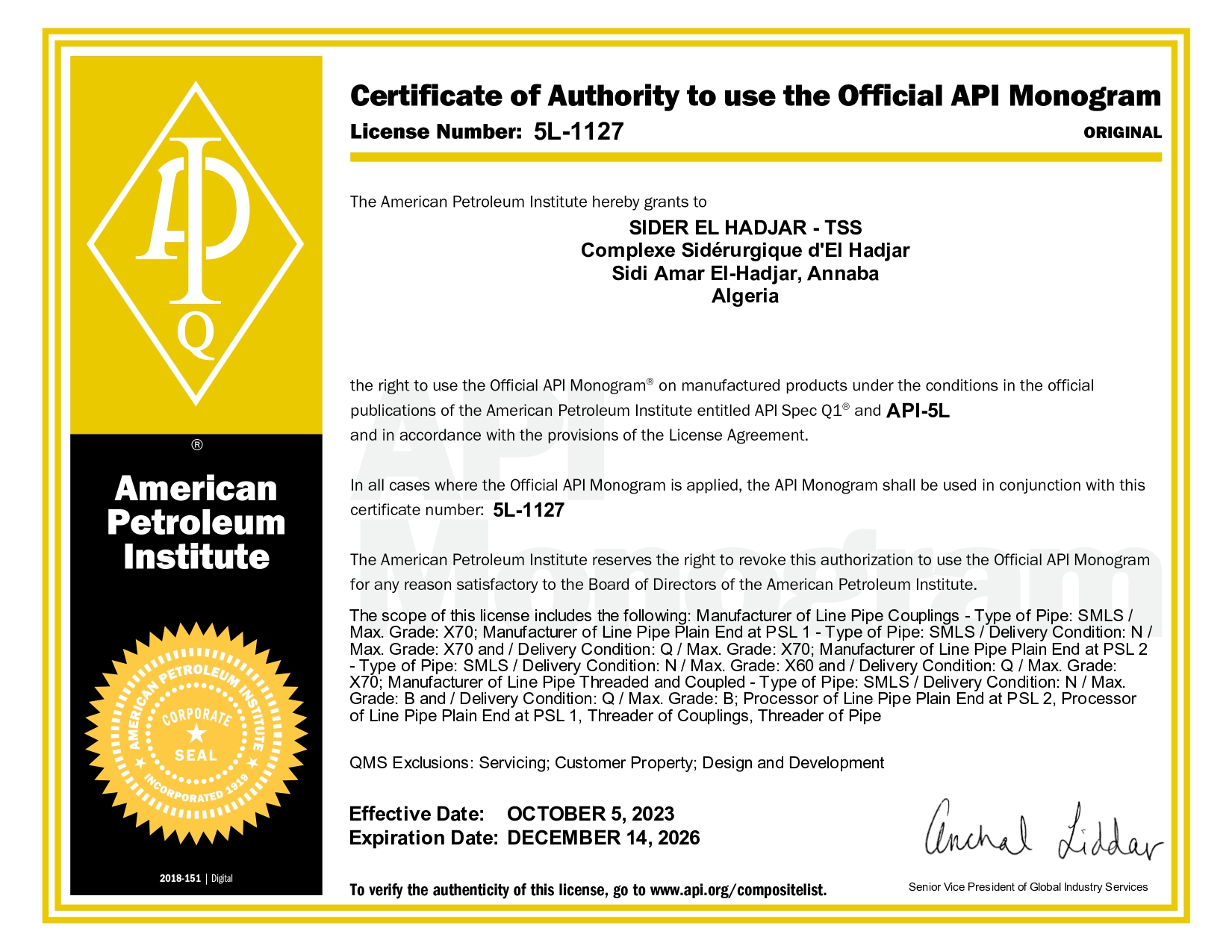 certificat image