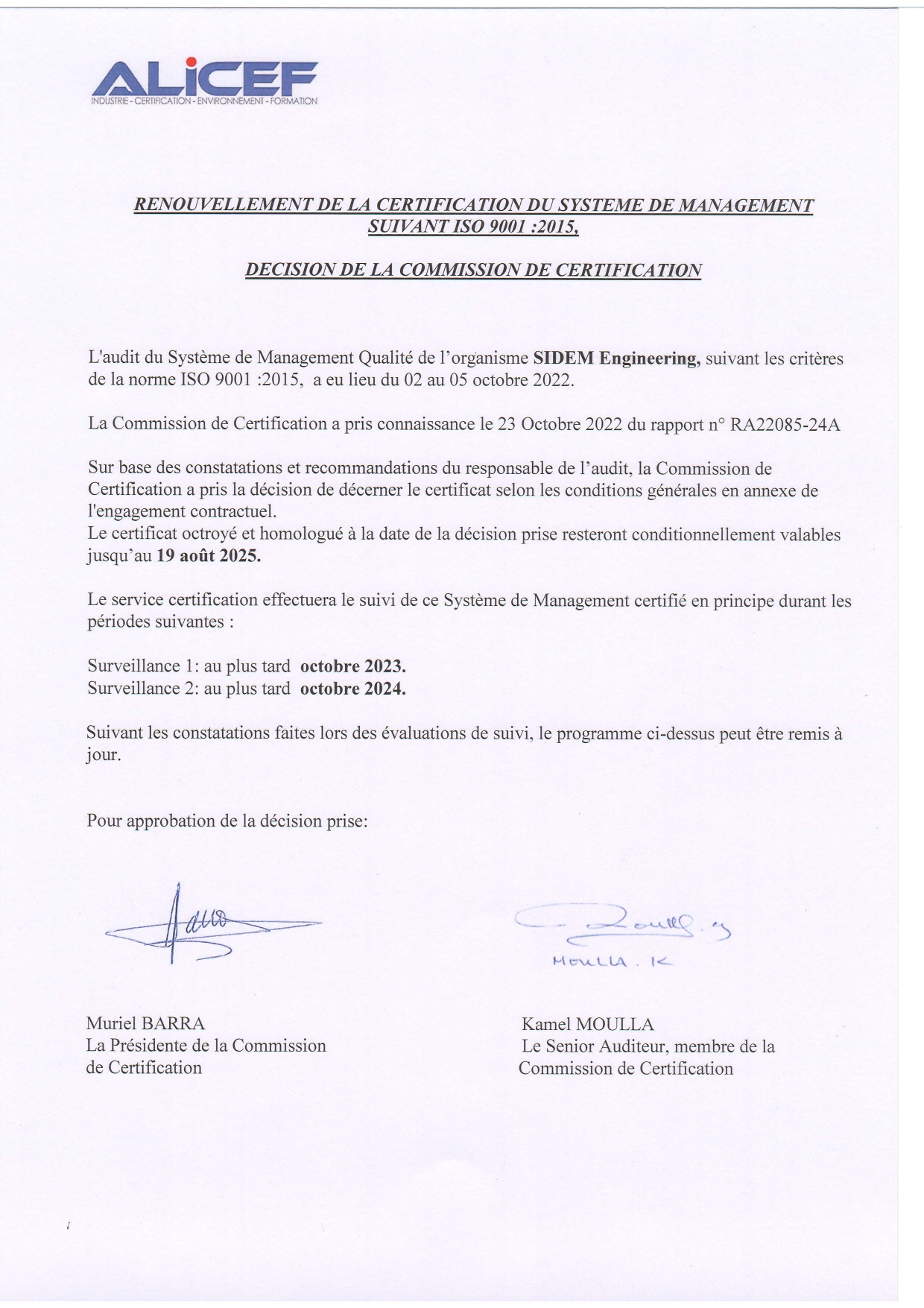 certificat image