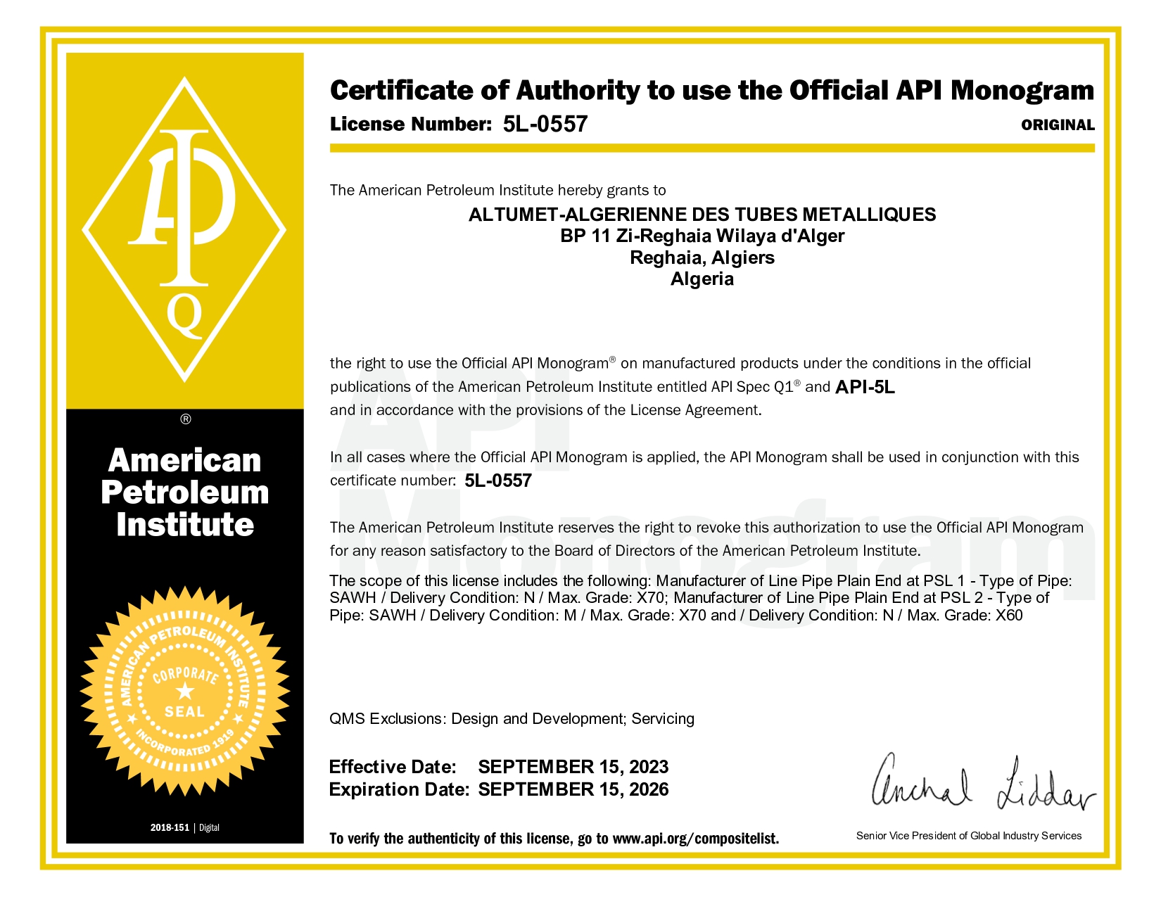 certificat image